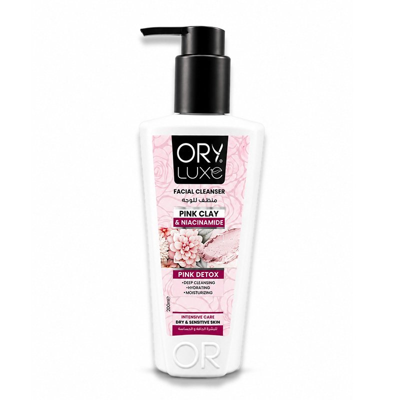 ORYLUXE FACIAL CLEANSER PINK DETOX 200ML