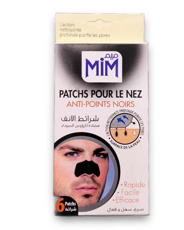 MIM PATCHS POUR NEZ HOMME ANTI POINTS NOIRS 6U