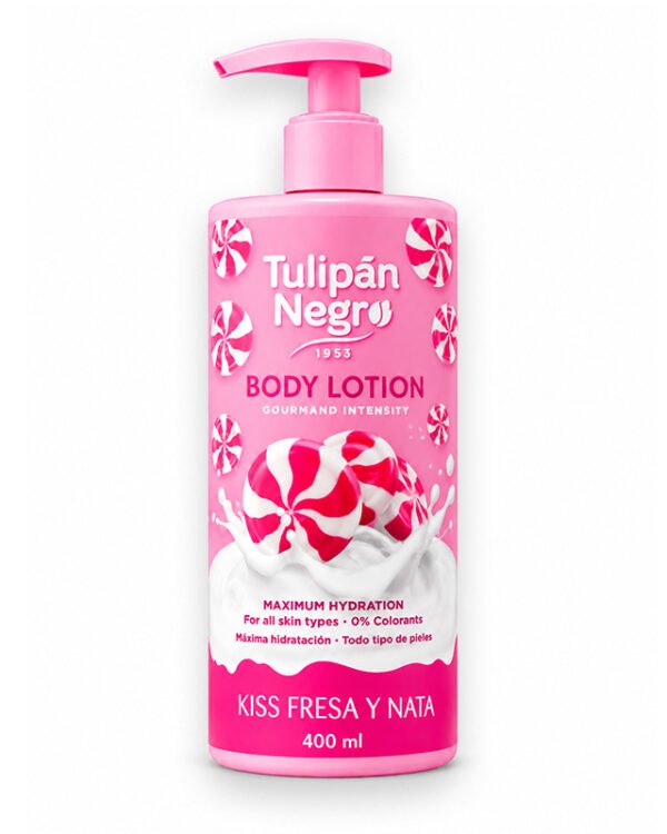 TULIPAN NEGRO BODY LOTION KISS FRESA & NATA 400ML
