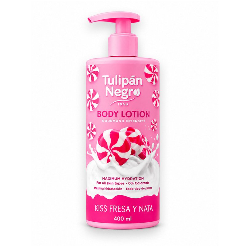 TULIPAN NEGRO BODY LOTION KISS FRESA & NATA 400ML