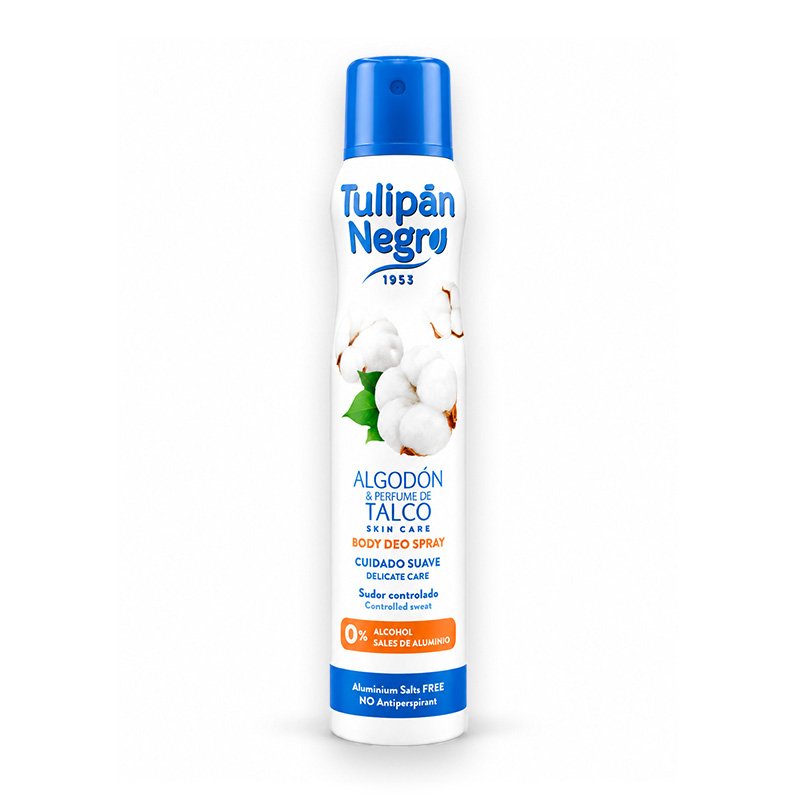 TULIPAN NEGRO DEO ALGODON & TALCO 200ML