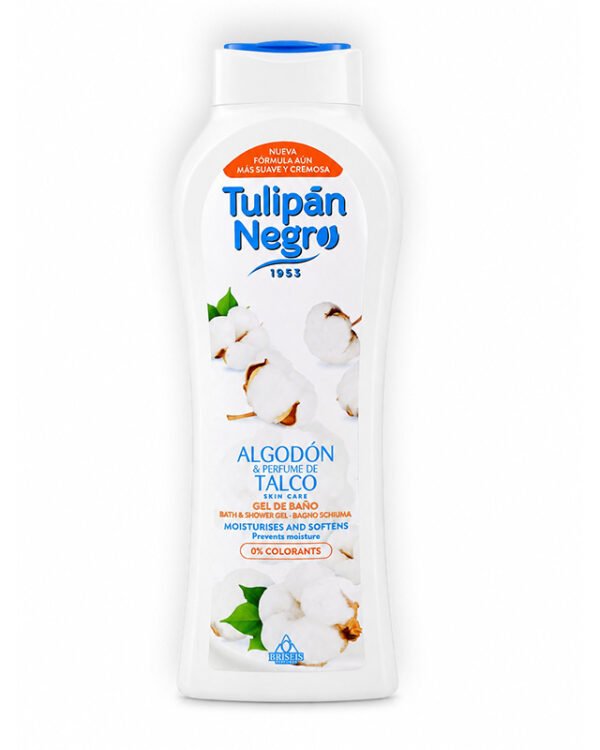TULIPAN NEGRO GELD ALGODON & TALCO 650ML