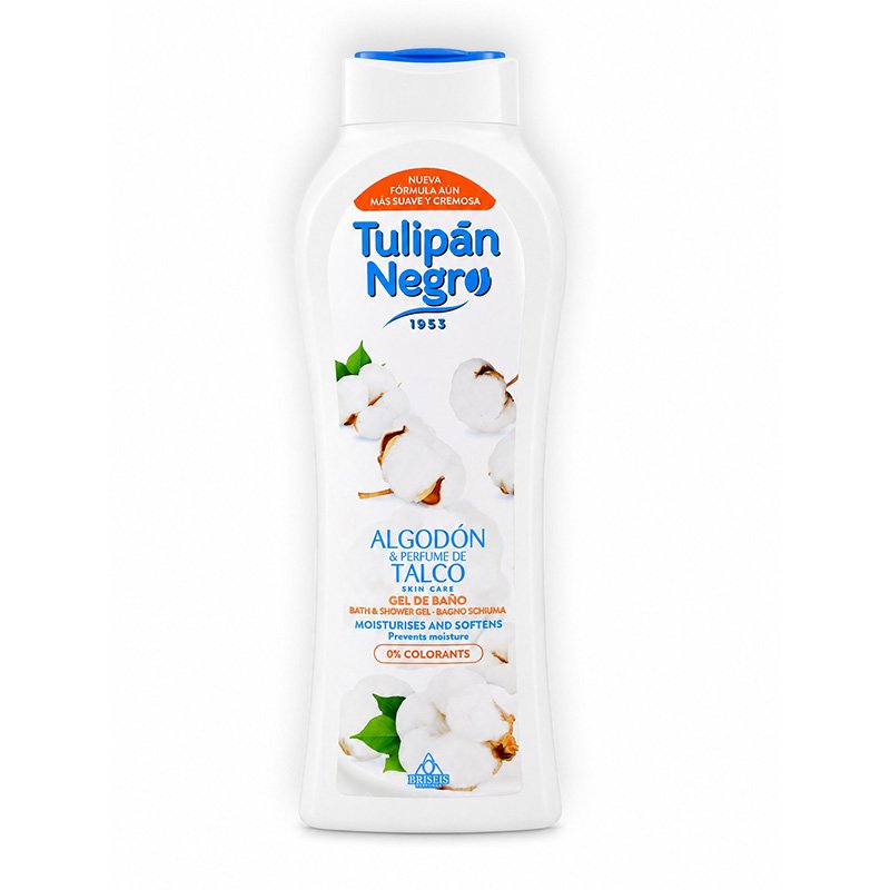 TULIPAN NEGRO GELD ALGODON & TALCO 650ML