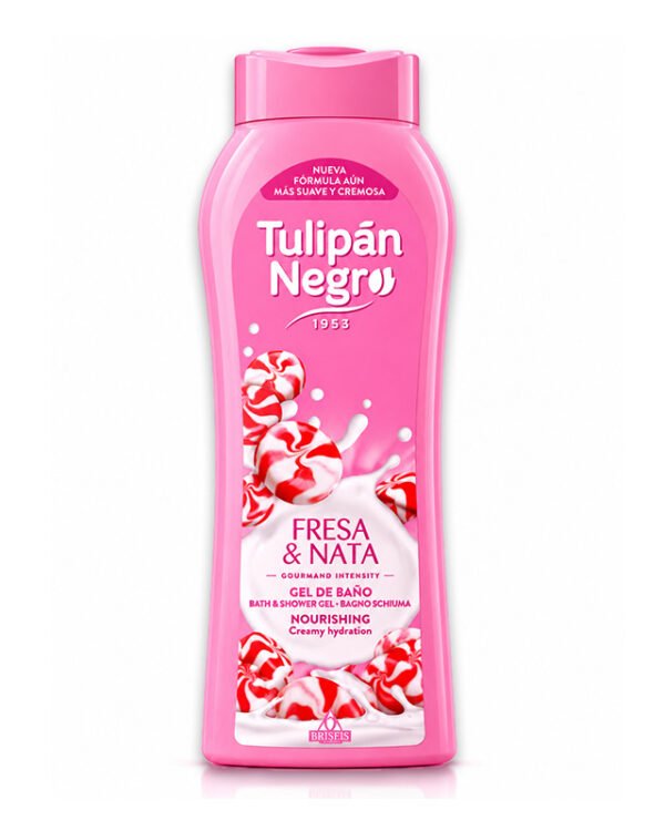 TULIPAN NEGRO GELD FRESA & NATA 650ML