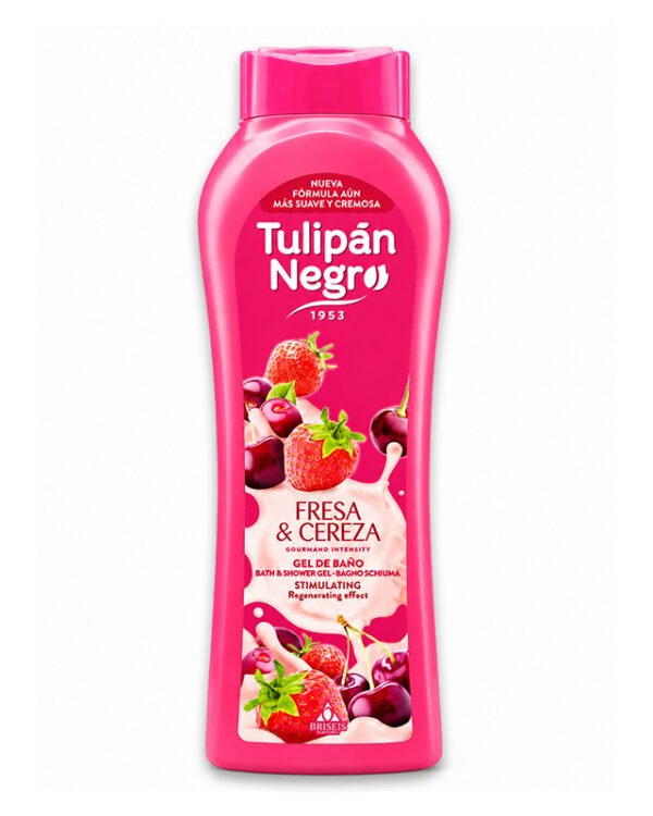 TULIPAN NEGRO GELD FRESA & CEREZA 650ML