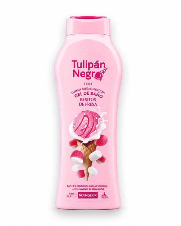 TULIPAN NEGRO GELD BESITOS DE FRESA 650ML