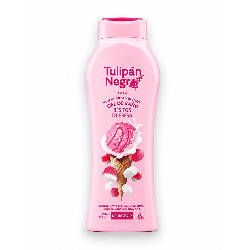 TULIPAN NEGRO GELD BESITOS DE FRESA 650ML