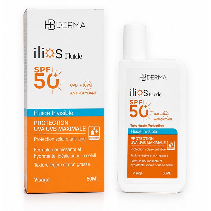 HB DERMA ILIOS ECRAN T FLUIDE INVISIBLE 50ML