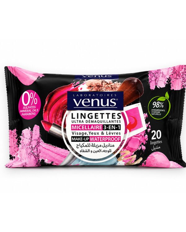 VENUS LINGETTES MICELLAIRE 20U
