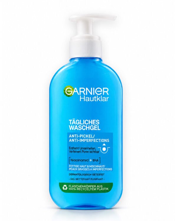 GARNIER GEL NETTOYANT ANTI IMPERFECTIONS NIACINAMIDE+BHA 200ML