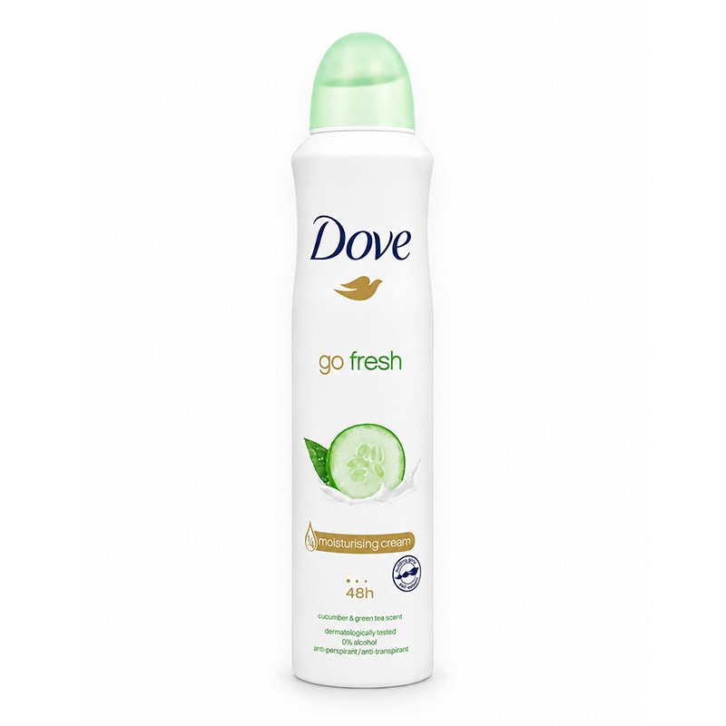 DOVE DEO GO FRESH CUCUMBER 250ML