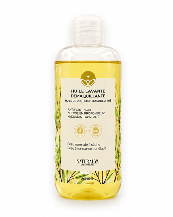 NATURALYA HUILE LAVANTE DEMAQUILLANTE RIZ & THE 240ML