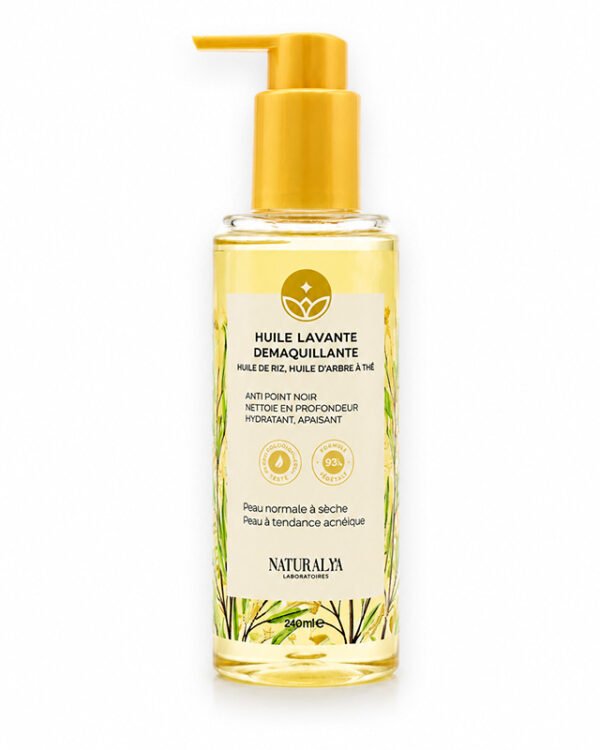 NATURALYA HUILE LAVANTE DEMAQUILLANTE RIZ & THE 240ML