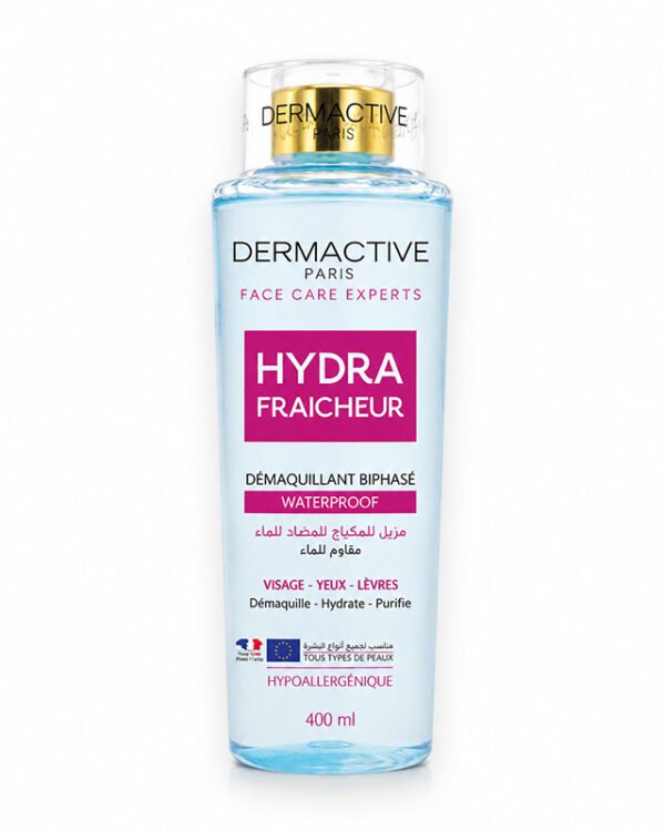 DERMACTIVE HYDRA FRAICHEUR LOTION DEMAQUILLANTE *BLEU* 400ML