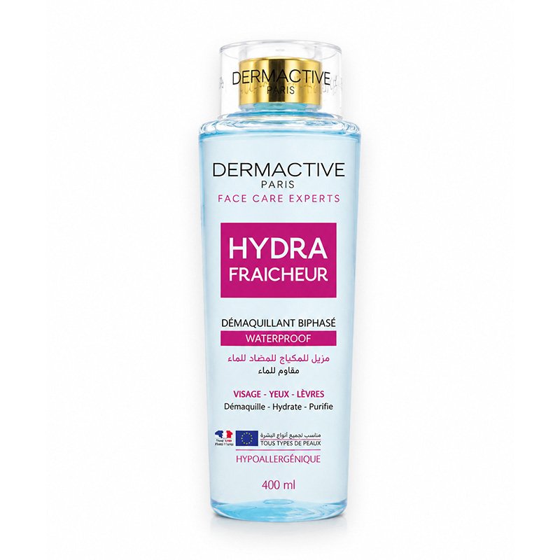 DERMACTIVE HYDRA FRAICHEUR LOTION DEMAQUILLANTE *BLEU* 400ML