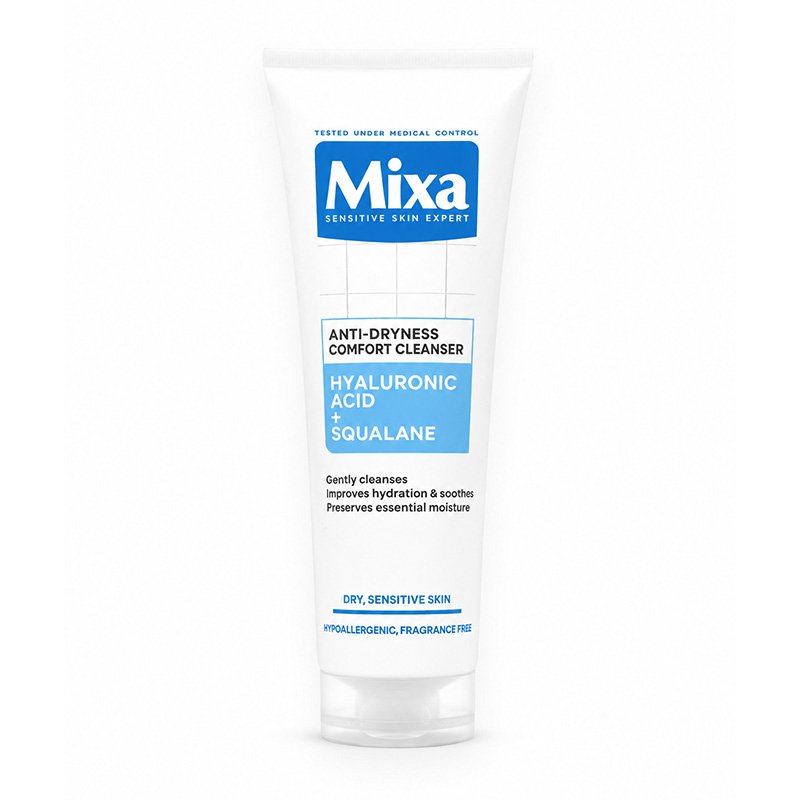 MIXA CLEANSER ANTI DRYNESS ACID HYALU 150ML *BLEU*