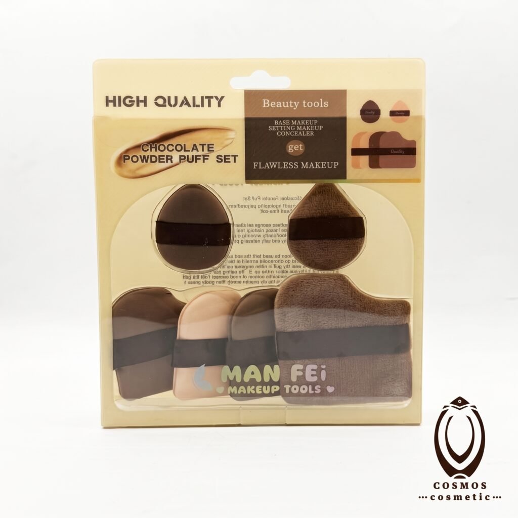 FLAWLESS MAKEUP CHOCOLATE POWDER PUFF SET 83-6