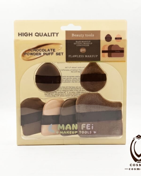 FLAWLESS MAKEUP CHOCOLATE POWDER PUFF SET 83-6