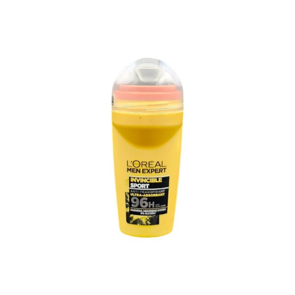 LOREAL MEN STICK ROLL-ON INVINCIBLE SPORT 50ML *JAUNE*