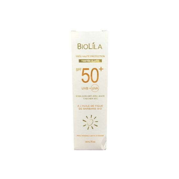 BIOLILA ECRAN TOTAL TEINTEE CLAIRE SPF50+ 50ML *BLANC*