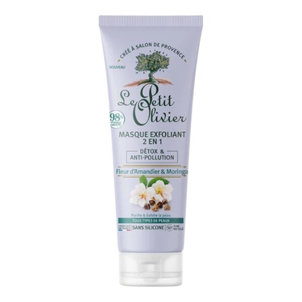 LE PETIT OLIVIER MASQUE EXFOLIANT 2EN1 FLEUR AMANDIER 75ML