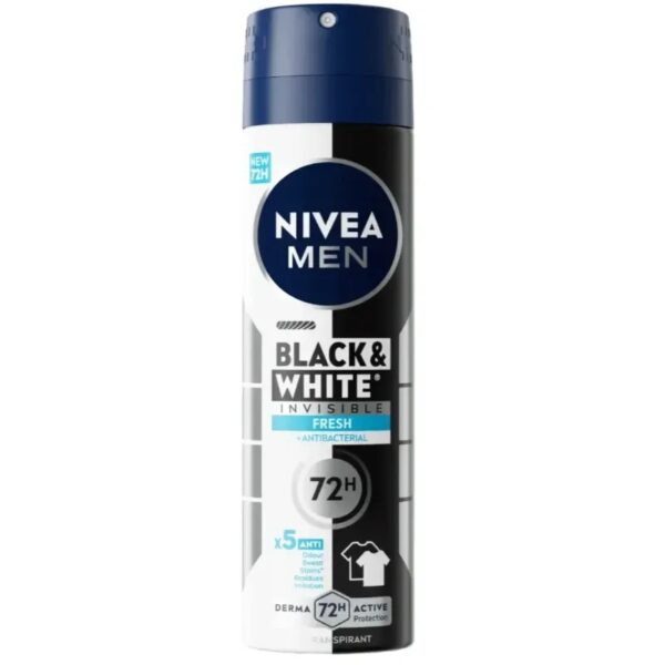 NIVEA MEN DEO B&W INVISIBLE FRESH 150ML *TURKISH*