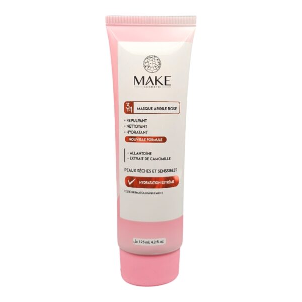 MAKE MASQUE 3EN1 ARGILE ROSE 125ML *TUBE*
