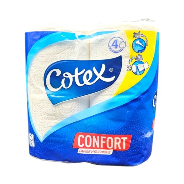 COTEX PAPIER HYG CONFORT 4R