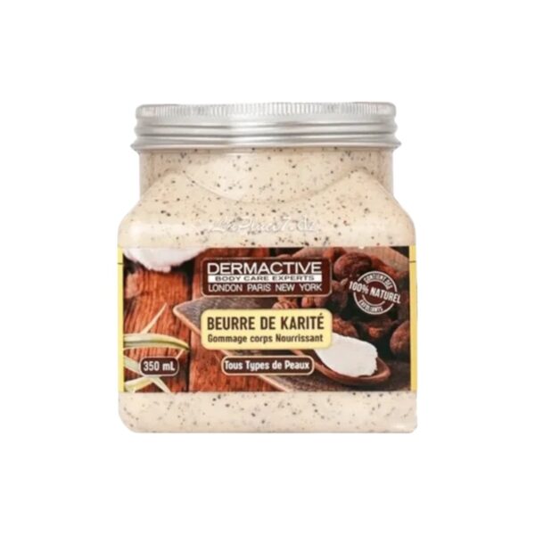 DERMACTIVE GOMMAGE CORPS BEURRE DE KARITE 350ML *MARRON*