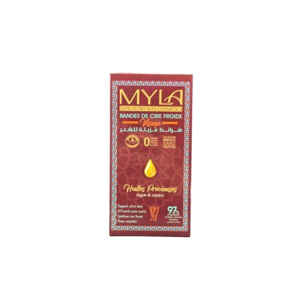 MYLA BANDE CIRE VISAGE ARGAN & JOJOBA 12U