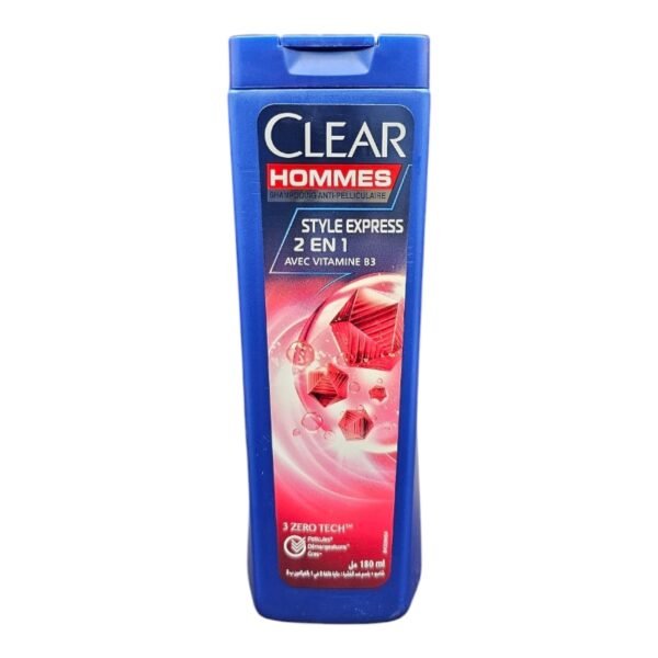 CLEAR HOMME SHP ANTI-P 2EN1 STYLE EXPRESS VIT-B3 180ML
