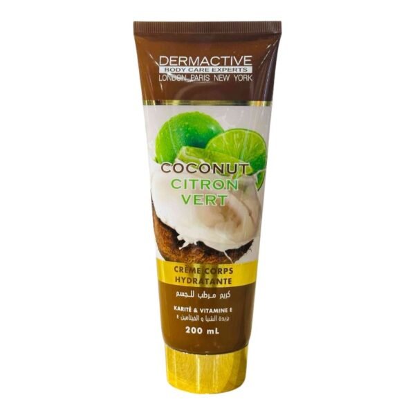 DERMACTIVE CREME CORPS COCONUT CITRON VERT 200ML