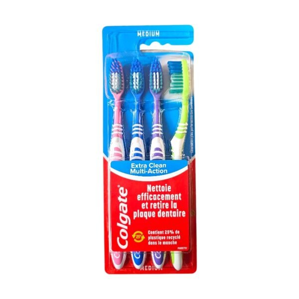 COLGATE BAD EXTRA CLEAN MULTI-ACTION MEDIUM 4PCS