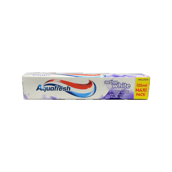 AQUAFRESH DENTIFRICE ACTIVE WHITE 125ML *MAUVE*