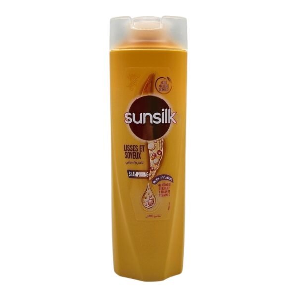 SUNSILK SHP LISSE & SOYEUX 180ML *JAUNE*